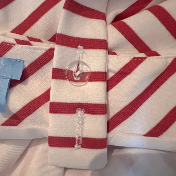 Draper James RSVP NWOT Knit Red Striped Nautical Dress - Picture 5 of 8